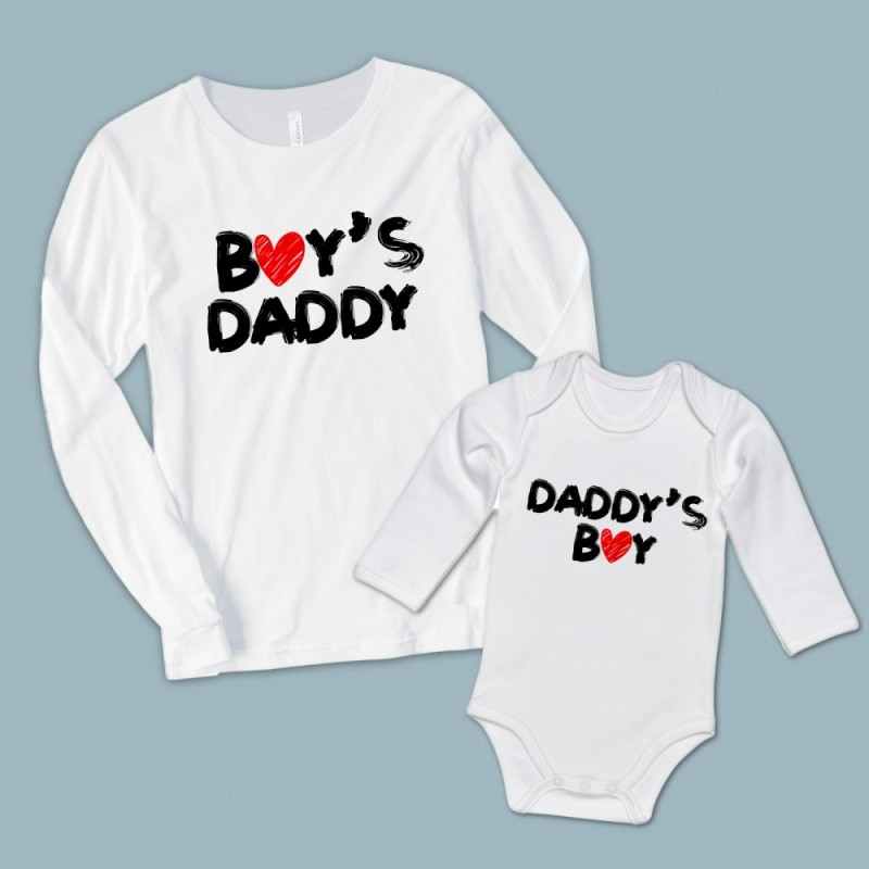 Boy's Daddy Daddy's Boy baba oğul set - 1