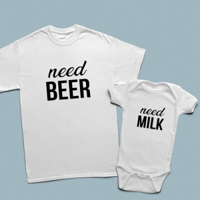 Need beer and need milk baba çocuk set - 2